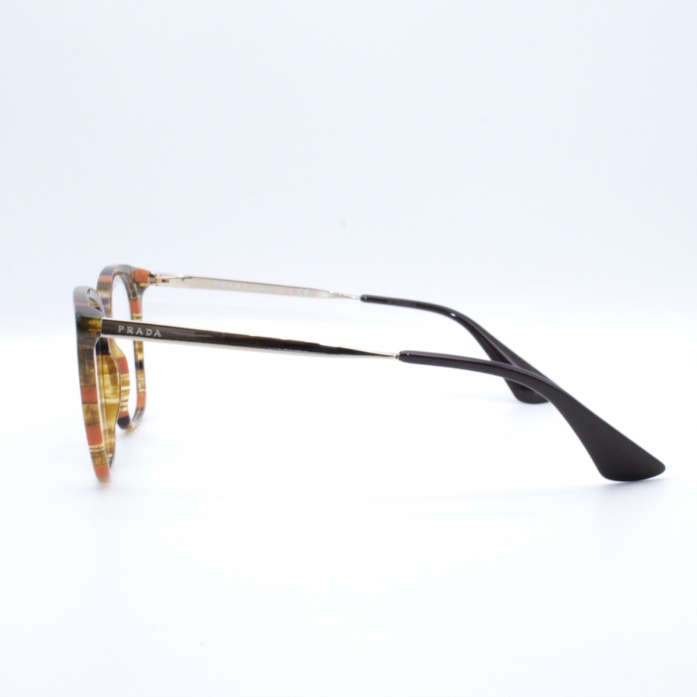 Prada Eyeglasses VPR11T 53.17 KJN-101 140 Stripped - Picture 3 of 7